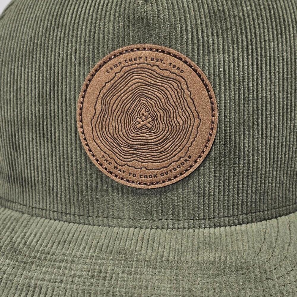 Brist Green Corduroy Camp Chef Camping Adventure Hat Snapback - Picture 5 of 8